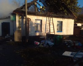 В Броварах ліквідовано пожежу приватного будинку